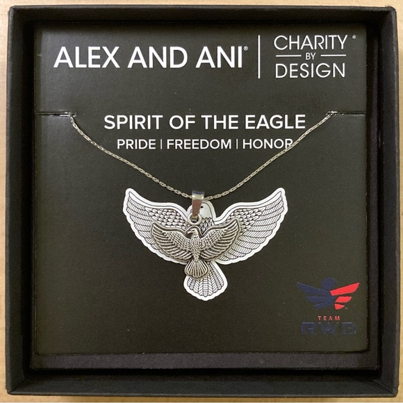 Alex and Ani Jewelry - Alex and Ani Silver Spirit of the Eagle Necklace